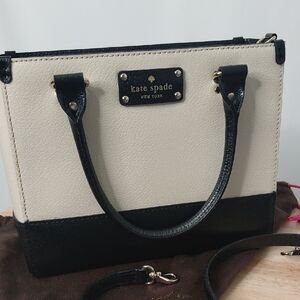 kate spade Two-Tone Black and Cream Tote